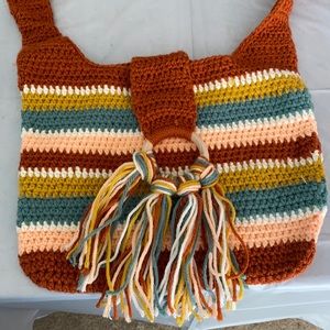 Hand-made Crochet Crossbody Bag